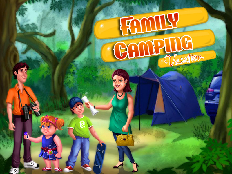 Family Camping Vacation HTML5 Game Nilee Games