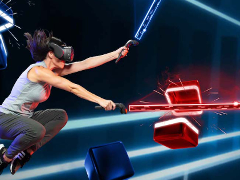  VR CUbe Cutting Saber Game 